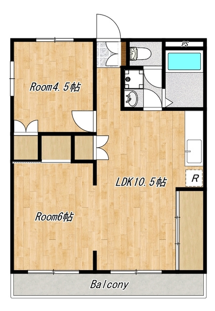 渋谷コート２号棟の間取り|使いやすい２LDKです☆