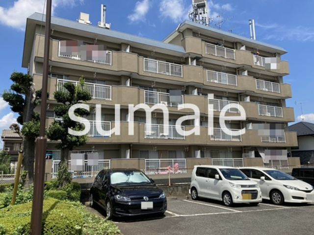 渋谷コート２号棟の外観|鉄筋コンクリート造のマンションです。