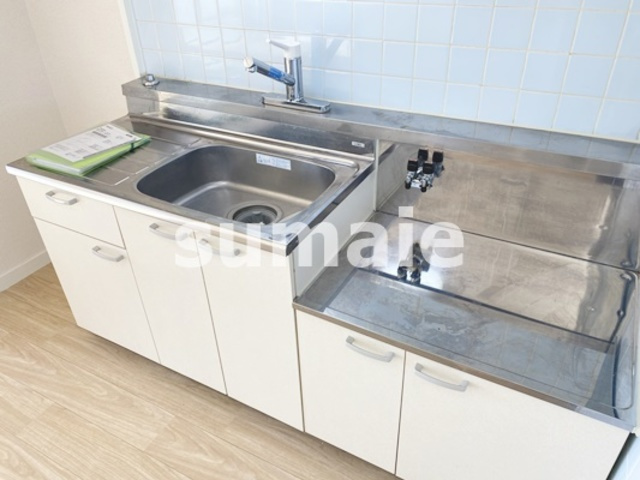 渋谷コート２号棟のキッチン|ガスコンロ設置可能です☆