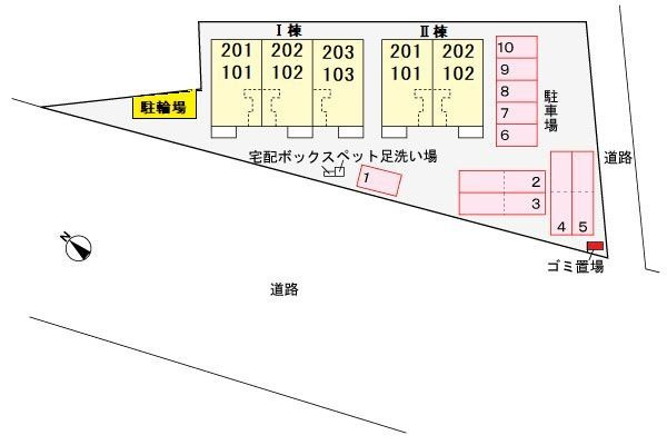 ル・ソレイユⅠの区画図|その他