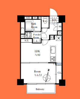 【間取り】 | シャンボール武蔵小山
