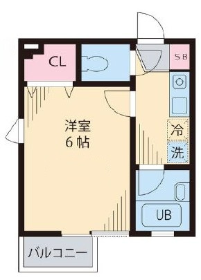 メゾン　ブランの間取り|間取りです。