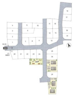 【区画図】 | 大津市本堅田2丁目25　分譲地