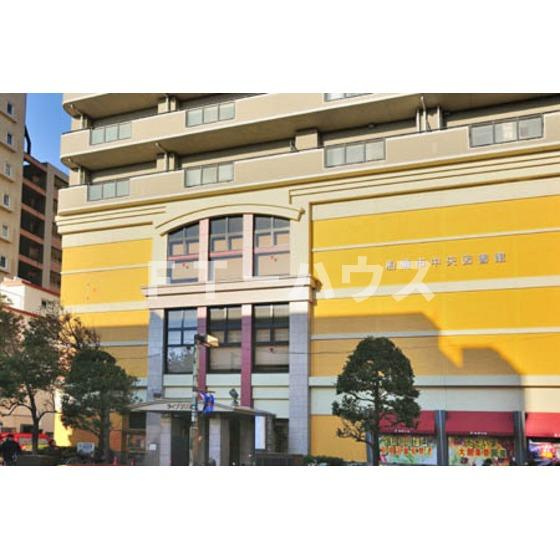 グレースＫの周辺|図書館「船橋市中央図書館まで482ｍ」船橋市中央図書館