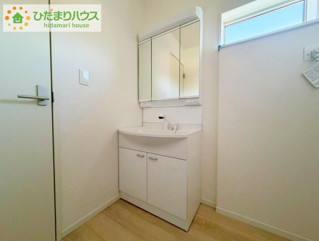 いわき市内郷内町第7　新築戸建　の独立洗面台|シンプルで使い勝手の良い独立洗面台！