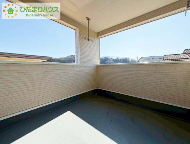 いわき市内郷内町第7　新築戸建　のバルコニー|あたたかな光が差し込む、南西向きのバルコニー(#^^#)