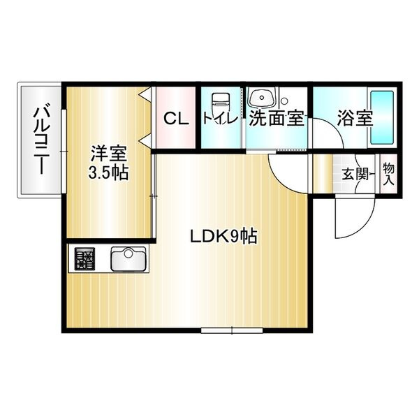 シャルム魚住の間取り