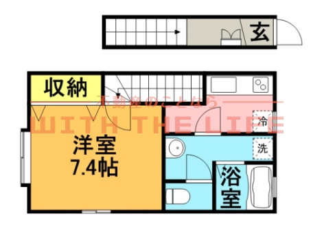 EXCEL VIEWⅡ（エクセルビューツー）【10,000円キャッシュバック対象物件】の間取り|間取り図です