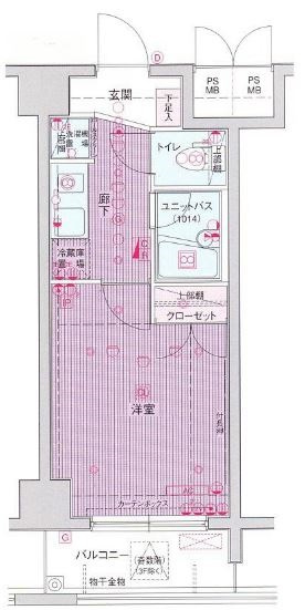 メインステージ秋葉原駅前の間取り