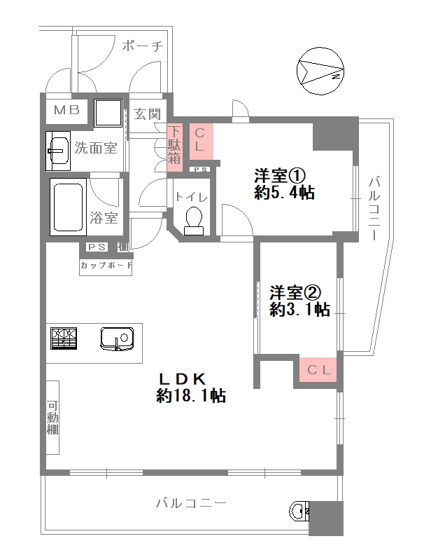 【間取り】 | セレッソコート中之島公園