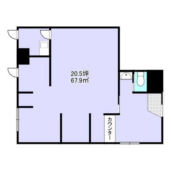 【間取り】 | KIKI'S FLAT　1階店舗