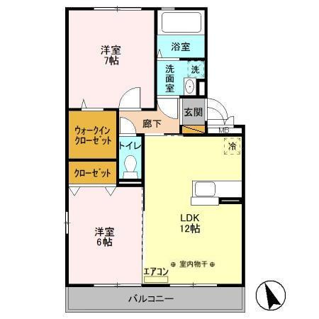 クレアールの間取り