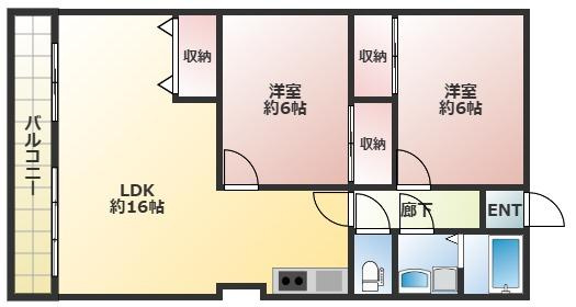 マグノリア立川の間取り