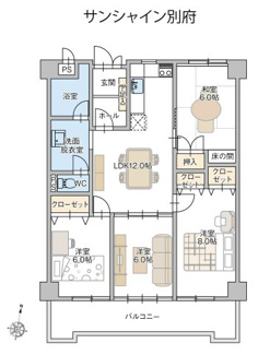 【間取り】 | サンシャイン別府