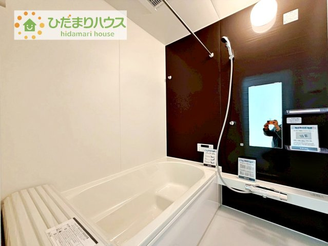 【浴室】 | 取手市戸頭16期　新築戸建　2号棟 | 今日も１日お疲れでした。広いお風呂で疲れを癒してください、、、♡