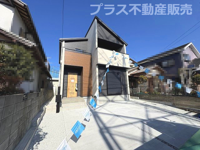 【外観】 | 春日市天神山4丁目2期　1号棟（全1棟）【仲介手数料無料・0円】 | 完成しました。物件内部もご見学頂けます。プラス不動産販売にお任せ下さい。