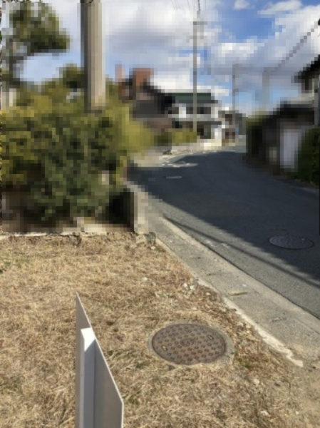 売地　豊川市御津町下佐脇郷中79の周辺|前面道路含む現地写真