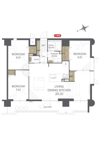 【間取り】アムール和白駅 