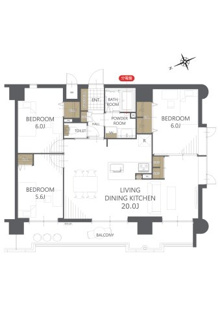 【間取り】アムール和白駅 