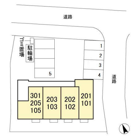 フリージアヒルズの区画図