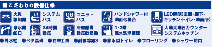 仲介手〇料不要　ブルーミングガーデン合志市須屋16期【西合志南小・西合志南中】の構造・工法・仕様