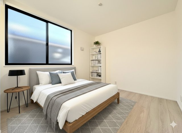 港南区上永谷3丁目　新築戸建ての洋室|◆柔らかい陽光が差し込む明るいお部屋を演出する設計。彩光の取れる窓が気持ちの良いお部屋を創り上げます。
