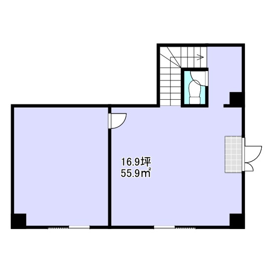 【間取り】 | KIKI'S FLAT　地下1階店舗