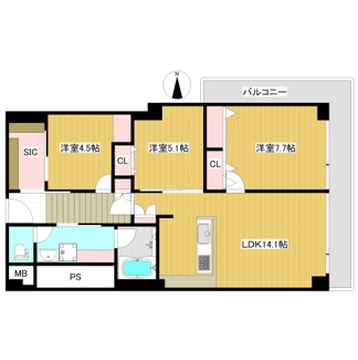 【間取り】 | 勾当台ハイツ