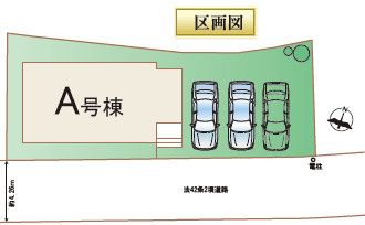 仲介手〇料不要　ハートフルタウン北区兎谷１丁目598番【清水祥小・竜南中】の区画図