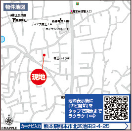 仲介手〇料不要　ハートフルタウン北区池田３丁目769番【高平小・京陵中】の地図