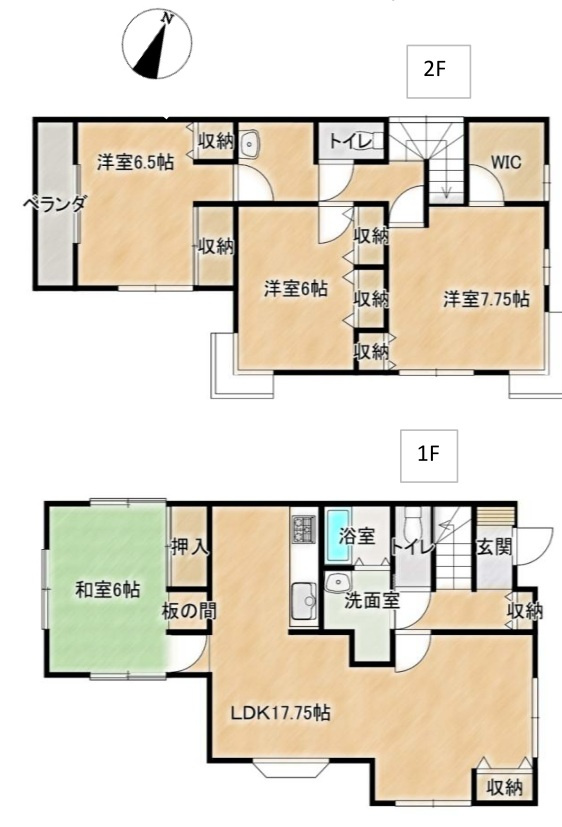 八潮市　鶴ケ曽根　中古戸建のその他|間取図です
