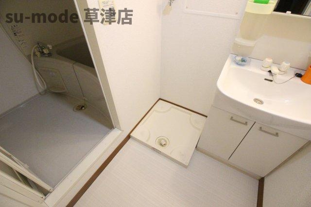 【洗面所】 | メゾン栗東 | コンパクトで使いやすい洗面所