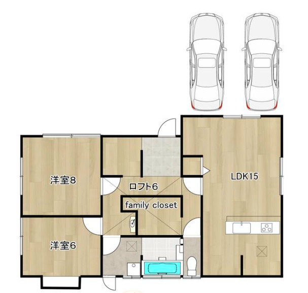 大生院　中古戸建の間取り