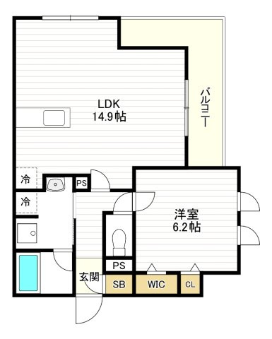 クラシスト東粉浜WESTの間取り