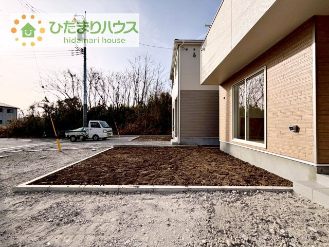 【庭】 | 結城市結城第43　新築戸建　2号棟 | お子様の元気なお外遊びも、自宅のお庭なら安心ですね(^^♪