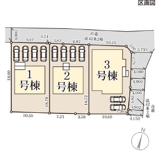 仲介手〇料不要　リーブルガーデン東区長嶺東第六【長嶺小・長嶺中】の区画図