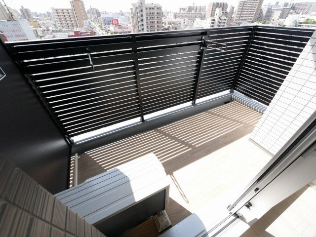 スワンズシティ大阪城コスタのバルコニー