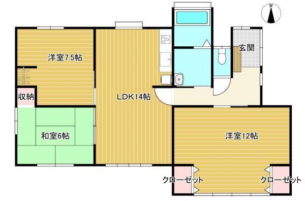 【間取り】 | 小郡市二森中古一戸建☆仲介手数料無料☆