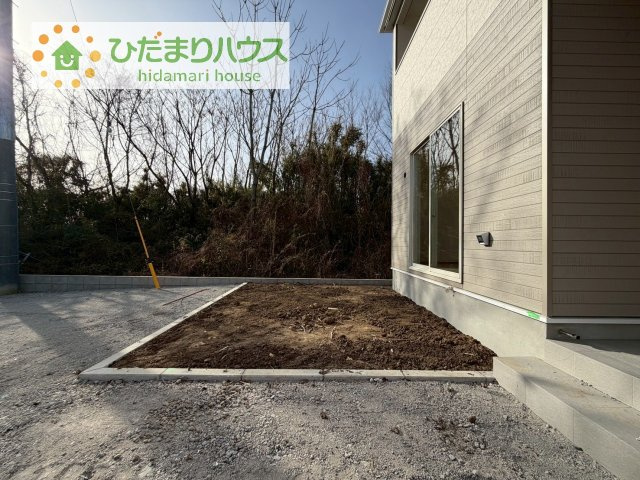 【庭】 | 結城市結城第43　新築戸建　1号棟 | 周辺には高い建物がないため、お庭には太陽の光が降り注ぎます♪