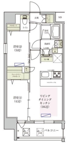 アーバネックス東梅田の間取り