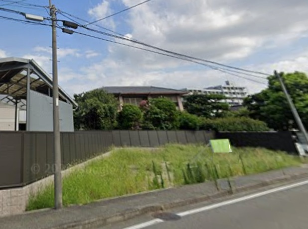 北区黒土町　新築戸建用土地の前面道路含む現地写真