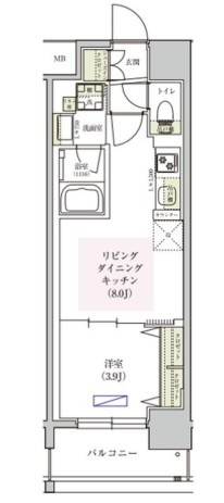 アーバネックス東梅田の間取り