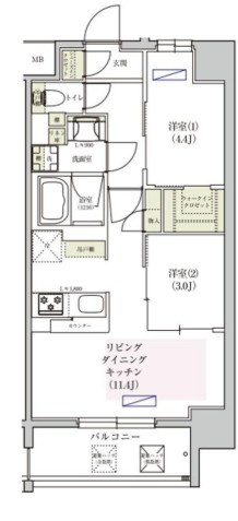 アーバネックス東梅田の間取り