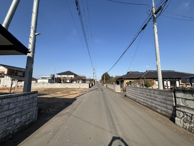 水戸市平須町売地の前面道路含む現地写真