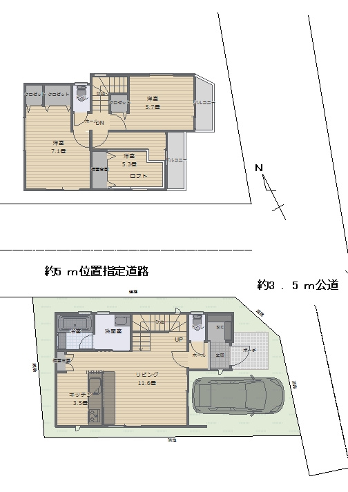中田南3丁目新築一戸建の画像