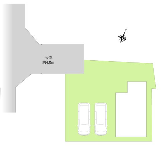 富士見市渡戸３丁目の中古一戸建の区画図|38坪以上の広い敷地は複数台駐車や家庭菜園、ガーデニングなどさまざまな用途に利用できます。