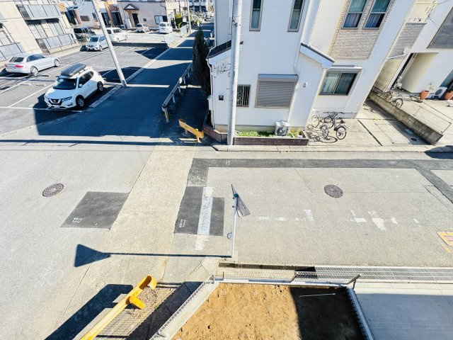 流山市三輪野山１丁目新築戸建（三輪野山８期）の展望|バルコニーより道路側眺望
