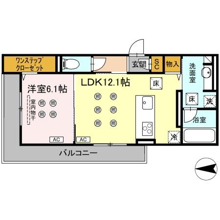 Crest Courtの間取り