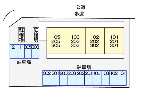 サンハイム梓の区画図
