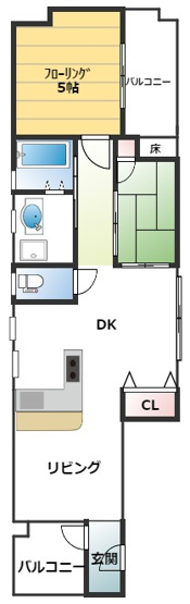 【間取り】 | 諏訪栄町マミーPビル3F